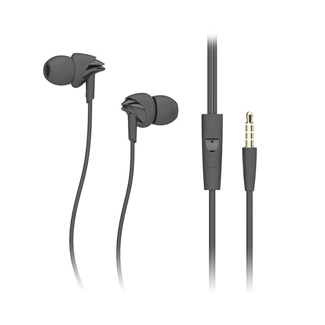 ROCK Y1 Stereo Earphone in line control with mic Headset 3.5mm In Ear Earbuds For iPhone Samsung With Microphone