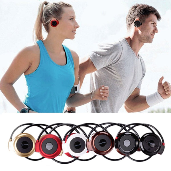 MINI503 Ear Hook Mini Sports Wireless Bluetooth Headset Hi-Fi Handsfree Stereo Earphone Headphone TF Card For MP3 Player