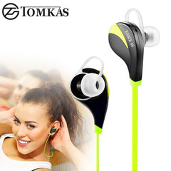 TOMKAS Bluetooth 4.0 Sport Earphone Wireless Headset Stereo Mic Music Hands Free In-ear Bluetooth Earphone  For iPhone 6 7 Phone