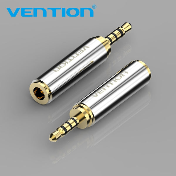Vention 1Pcs 2.5mm Male to 3.5mm Female Audio Stereo Headphone Jack Adapter Connector Converter Aux Adapter for iphone Xiaomi