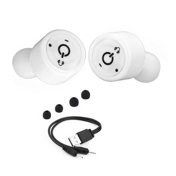 Protable Wireless Earbuds Twins True Stereo Bluetooth In-Ear Earphone Hands free Earpiece with Mic