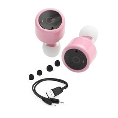 Protable Wireless Earbuds Twins True Stereo Bluetooth In-Ear Earphone Hands free Earpiece with Mic