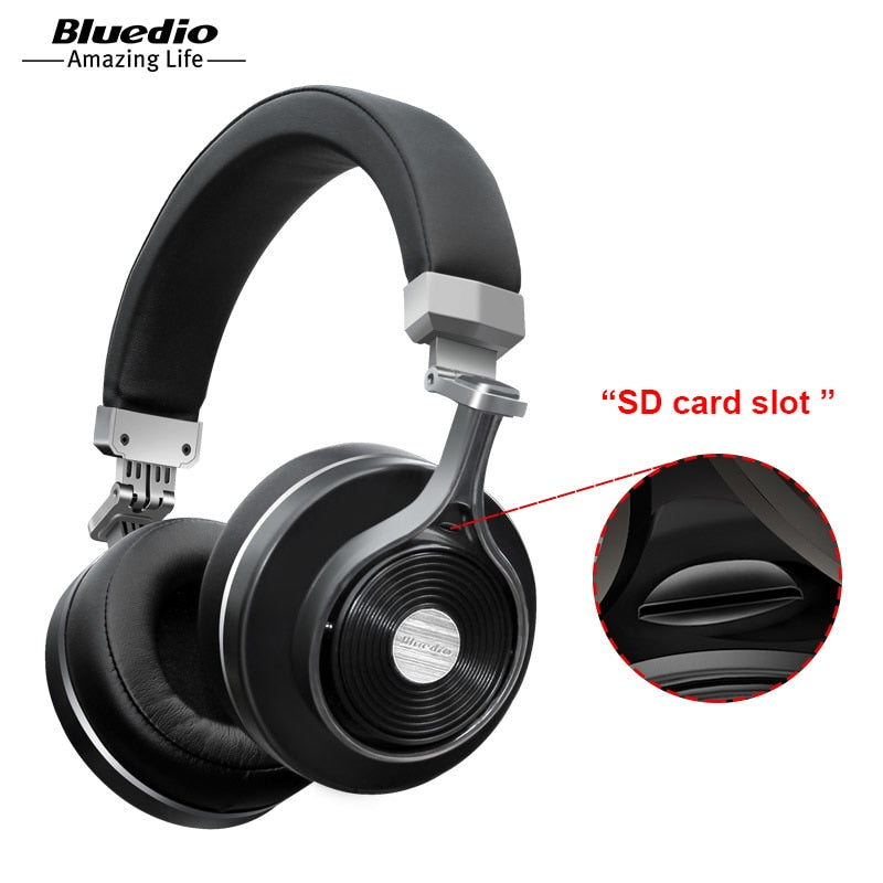 Bluedio T3 Plus Wireless Bluetooth  Headphones/headset with Microphone/Micro SD Card Slot bluetooth headphone/headset