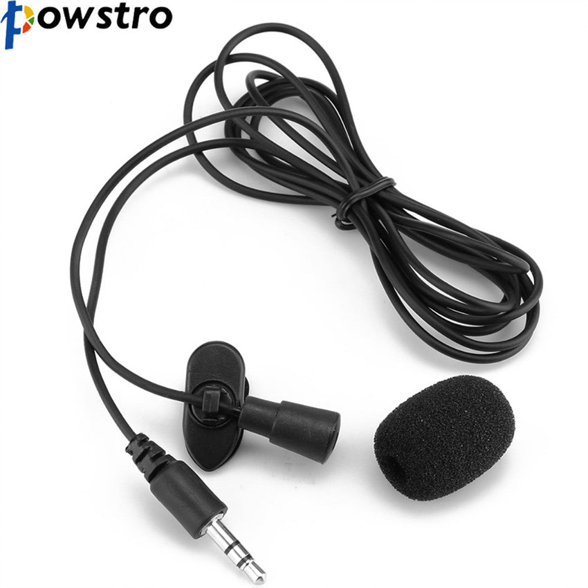 Lavalier Microphone 3.5mm Portable Plug Microphone Hands Free Collar Clip Mini Lapel for Smartphones Cameras Recorders PC
