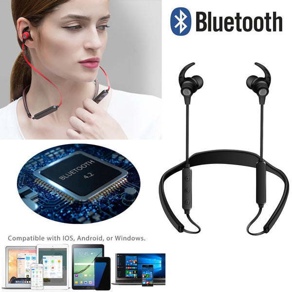 Bluetooth Headphones Wireless Sports Earphones Neckband Headset with Mic