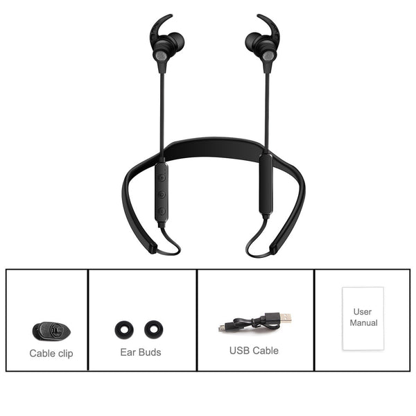 Bluetooth Headphones Wireless Sports Earphones Neckband Headset with Mic