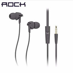 ROCK Y1 Wired Stereo Earphone for Xiao mi with 3.5mm Jack Earbuds Earpiece In-ear Super Clear Noise Isolating Mic for iphone