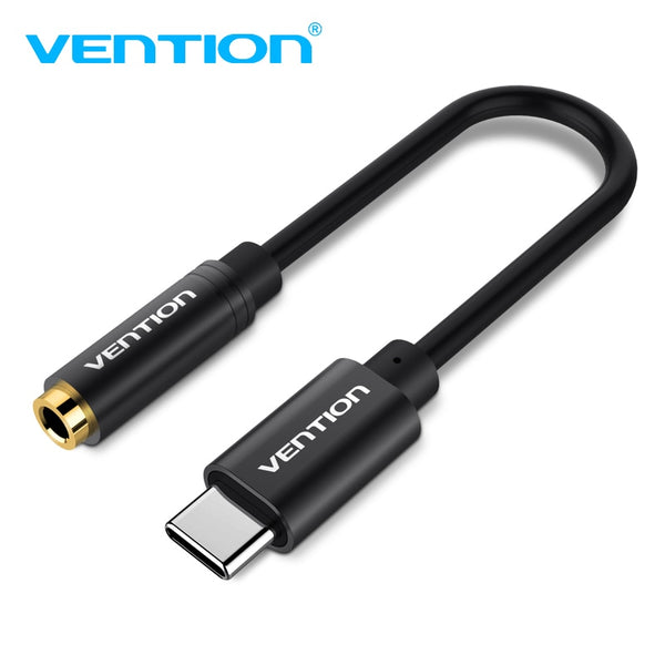 Vention Type C to 3.5mm Earphone cable Adapter USB 3.1 Type-C USB C to 3.5 Jack Audio Aux Cable for Xiaomi Mi6 Headphone Speaker