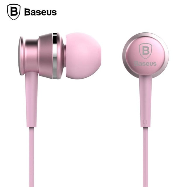 In-Ear Earphone Baseus Wired Stereo Earbuds Super Bass Headset With Mic Earphone For iPhone Xiaomi Samsung MP3 Mobile Phones