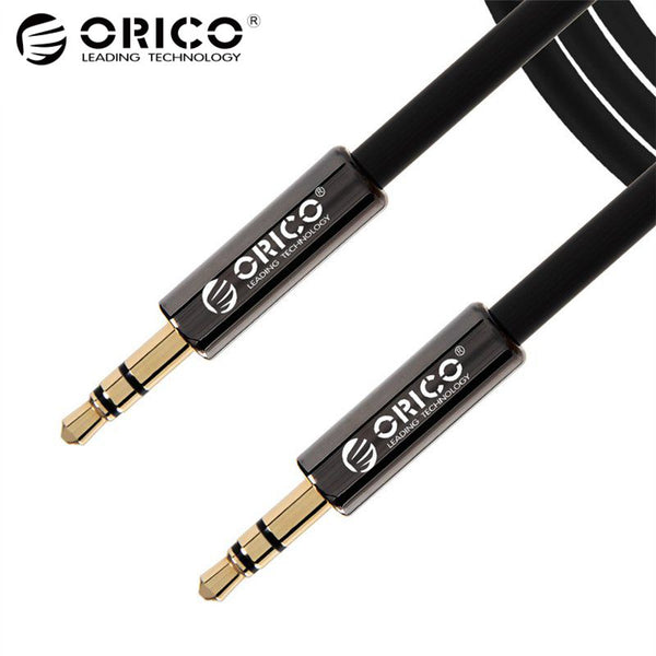Orico Aux Cable 3.5mm Jack Gold Plated Male to Male Audio Cable Round Aux Cord for Car/Headphone/speaker/MP3/4