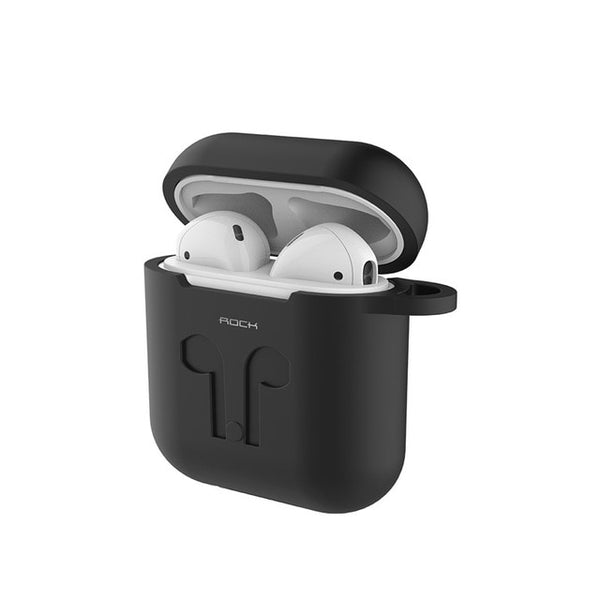 ROCK Silicone Case For Apple Airpods Cover Earphone Strap Wireless Bluetooth Headphone Earphone Protector Case for Air Pods