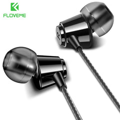 FLOVEME In-Ear Earphone For iPhone HIFI Stereo Wired Earbuds For Xiaomi Earphones For Computer Bass 3.5mm 1.2M With Microphone