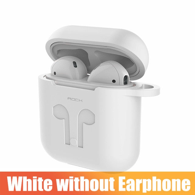 ROCK Earphone Case for Apple Airpods Cover Strap Wireless Bluetooth Headphone Earphone Protector Case Not including the Earphone