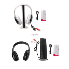 New 5 in 1 Hi-Fi Wireless Headset Headphone Earphone for TV DVD MP3 PC Z17 Drop ship