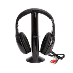 New 5 in 1 Hi-Fi Wireless Headset Headphone Earphone for TV DVD MP3 PC Z17 Drop ship