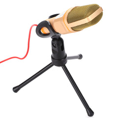 Microphone Microphone Condenser Fashion Voice Recording Live Streaming Dynamic Mic Desktop Gold Gift Singing