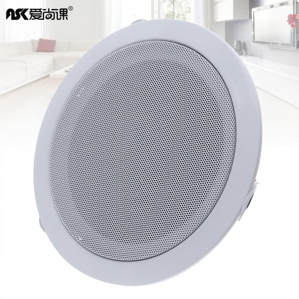 6 Inch 15W Metal Microphone Input USB MP3 Player Ceiling Speaker Public Broadcast Background Music Speaker for Home Supermarket