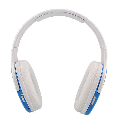 Blue Universal bluetooth headphone Wireless headset hand-free Mic For Iphone