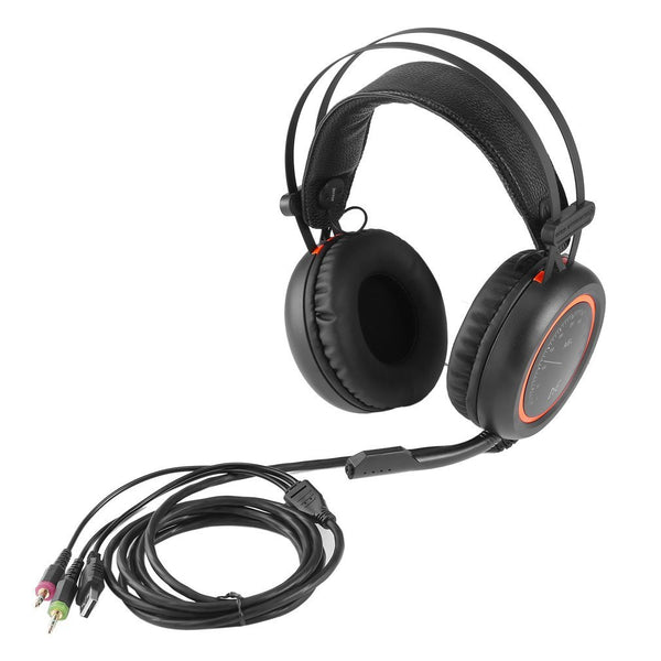 Wired Gaming Headphones USB 7.1 Surround Sound Headset with Mic for Computer