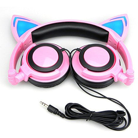 Cat Headphones with LED lights