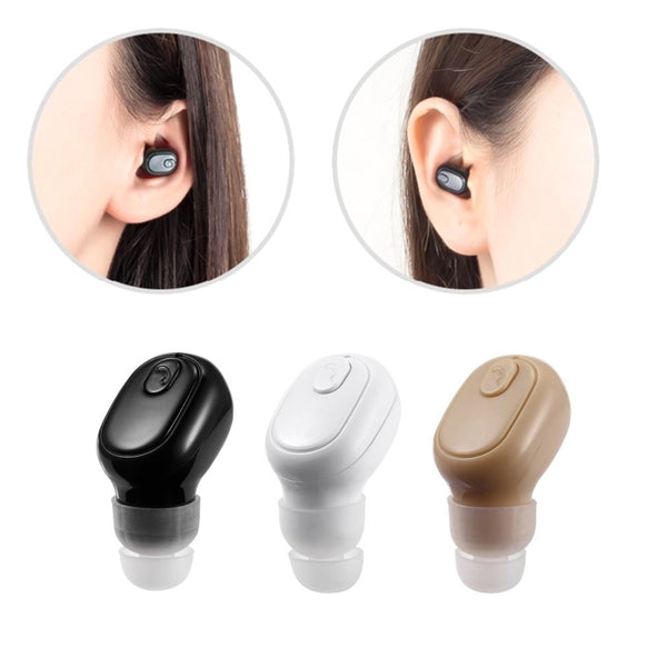 Wireless In-ear Stereo Music Earphone Earbuds Earpiece Rechargeable Business Hand-free Call Earphone With Microphone