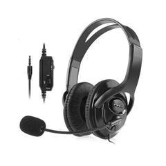 Portable Wired Gaming Headset with Microphone Volume Control Headphone 3.5mm Audio Jack For PS4 Online Game Playing Use