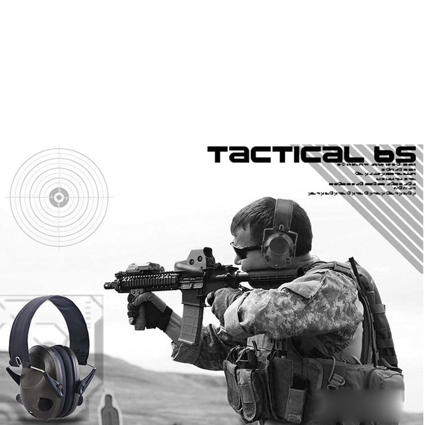 TAC 6s Anti-Noise Tactical  Headset Sport Hunting Earmuff Headphone