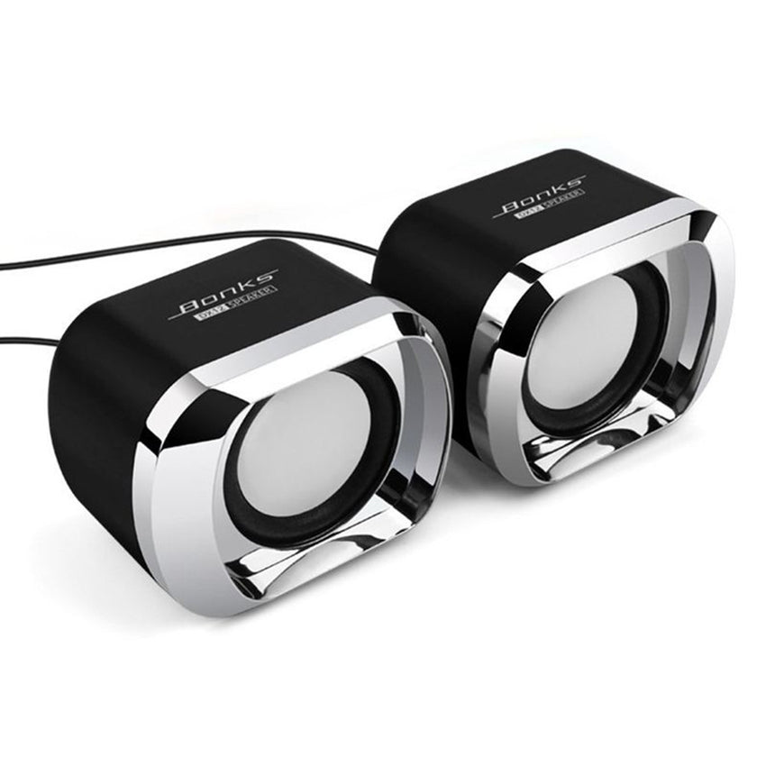 Bonks DX12 Mini Desktop Speakers Computer Sound Box USB Powered Music Laptop Speaker Portable PC Stereo Music Speaker