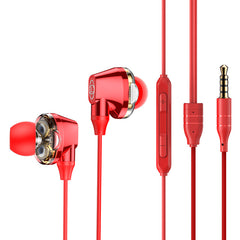 Baseus H10 Dual Dynamic Driver Wired Earphone For Phone Stereo Sound Casque 3.5mm Jack Earpiece With Mic kulakl k Fone De Ouvido