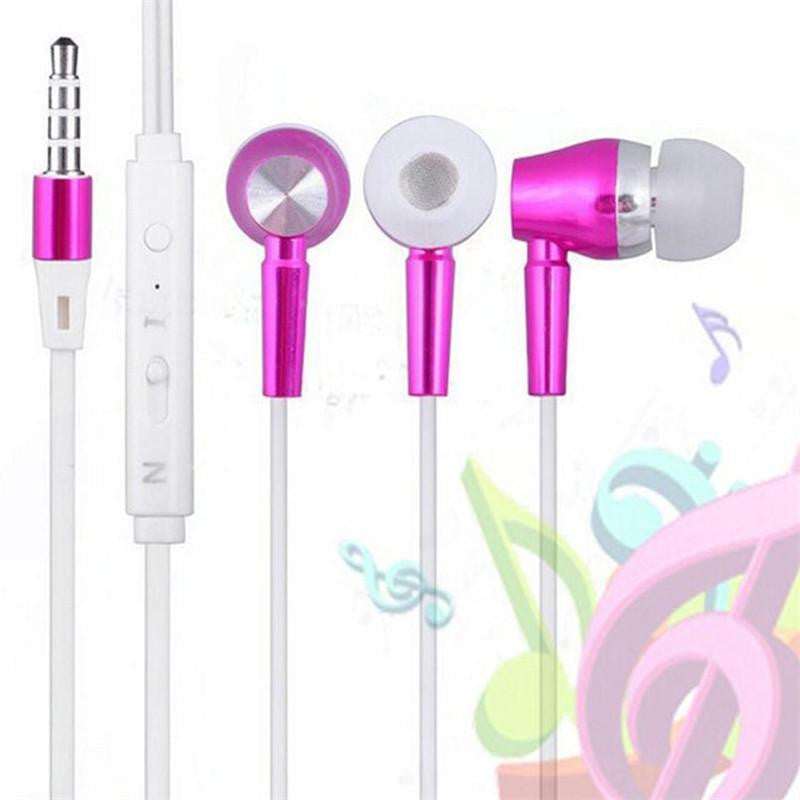 Metallic Luminous Earphones In-Ear Luminous Wired Headphones Heavy Music Headphones