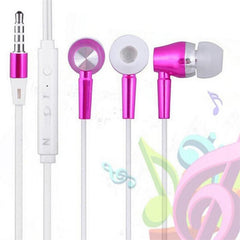 Metallic Luminous Earphones In-Ear Luminous Wired Headphones Heavy Music Headphones