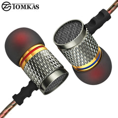 TOMKAS Wired In-ear Sport Earphones For Phone 3.5mm with Microphone Headset for Xiaomi iPhone Sony Headphone Wire Fone De Ouvido