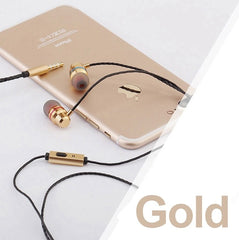 TOMKAS In-Ear Earphones Special Edition Headset Clear Bass Earphones With Microphone 5 Colors Metal Heavy Bass Headphones