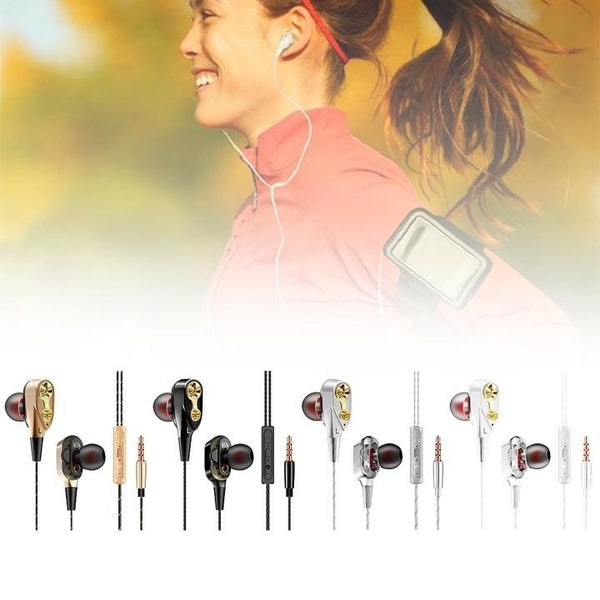 Comfortable Headset Hifi Headphone Microphone Control Music Handsfree Running Headphone