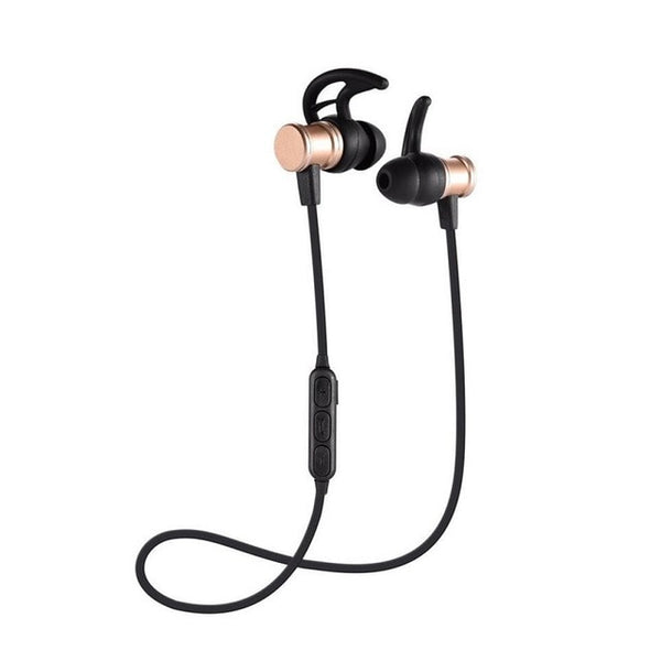 Smart Wireless Bluetooth 4.1 Headphone Sport Earphone Magnet Headset neckband With Microphone Stereo Outdoor Earphone