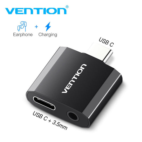 Vention USB Type C to 3.5mm AUX Audio USB3.1 to  Headphone Jack Adapter For Xiaomi 6 Note MIX HUAWEI P20 Pro Type c 3.5 Speaker