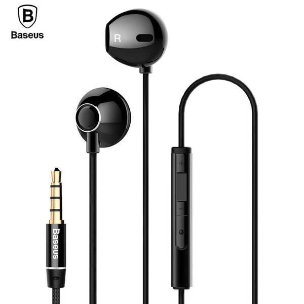 Baseus Wired Earphone In Ear Headset With Mic Stereo Bass Sound 3.5mm Jack Earphone Earbuds Earpiece For iPhone Samsung Xiaomi