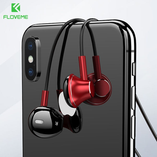 FLOVEME B11 Bluetooth Earphone Wireless Headphones For Xiaomi iPhone Neckband Headset Stereo Earbuds fone de ouvido Build-in Mic