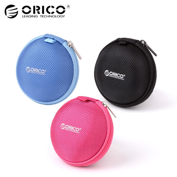 ORICO Hot Headphone Case Bag Portable Earphone Earbuds External Protect headset U-disk Storage for Memory Card Mini Earphone Bag