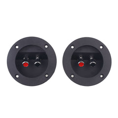 Terminal Cup Connector Speaker Connector 2PCS Spring Cup Round Car Speaker System Audio Speaker Speaker Box Terminal Speakers