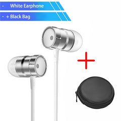 Rock In-ear Stereo Earphone Headset 3.5mm with Mic Earbuds for iPhone, SamSung,Huawei,Xiaomi and More Fone De Ouvido