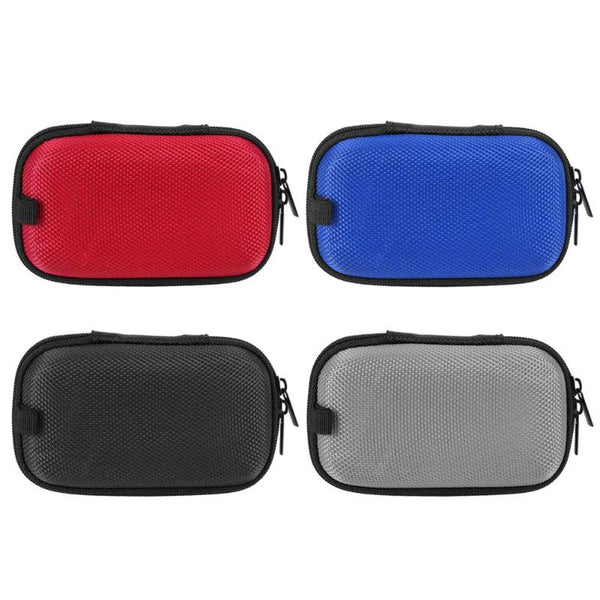 Zipper Braided Headphone Case Charger Storage Bag USB Cable Pouch Organizer