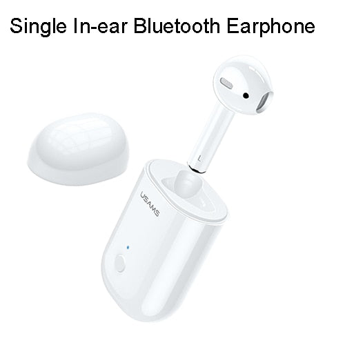 USAMS Bluetooth earphones for iPhone Samsung Xiaomi earbuds,Wireless Bluetooth headphone for iPhone Xs Max XR 8 with Charger Box