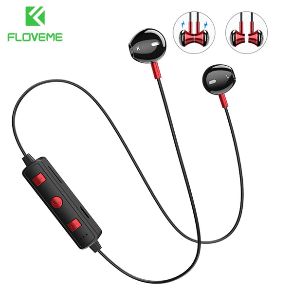 FLOVEME B11 Bluetooth Earphone Wireless Headphones For Xiaomi iPhone Neckband Headset Stereo Earbuds fone de ouvido Build-in Mic