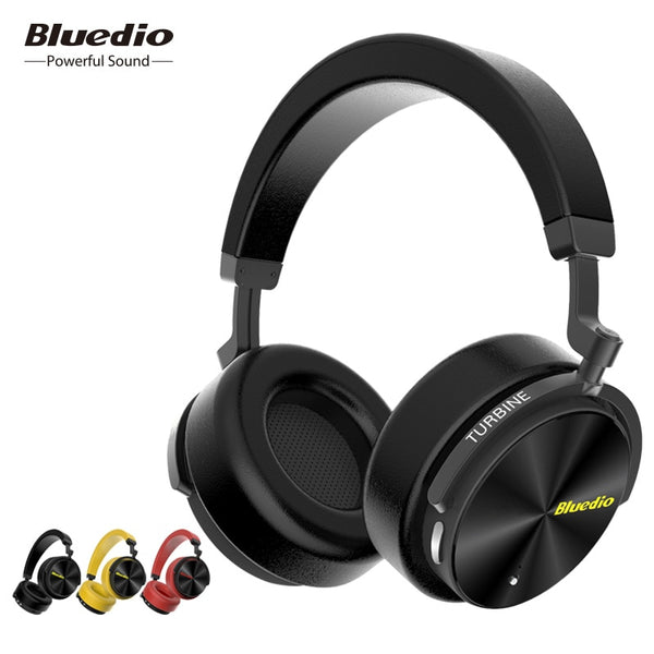 Bluedio T5 Active Noise Cancelling Wireless Bluetooth Headphones Portable Headset with microphone for phones and music