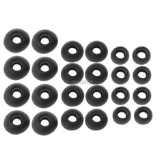 12 Pairs(S/M/L) Soft Black Silicone Replacement Eartips Earbuds Cushions Ear pads Covers For Earphone Headphone Nov01 Drop ship