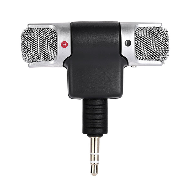 MINI Microphone Stereo Microphone Small 3.5mm Jack Inline Sound Recorder Audio Digital Recorder Micophone Singing Smart Phone